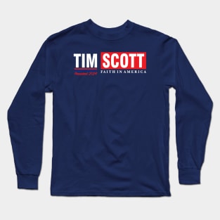 Tim Scott For President 2024 Long Sleeve T-Shirt